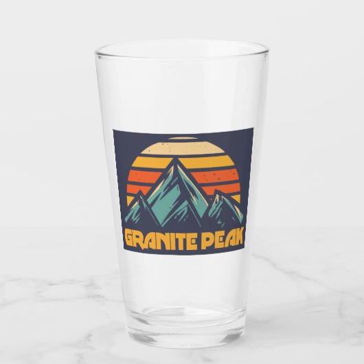 Granite Peak Montana Retro Turkoois Glas (Voorkant)