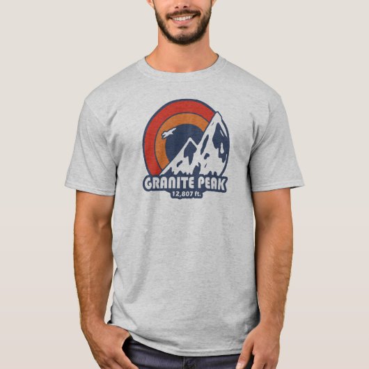 Granite Peak Montana Sun Eagle T-shirt (Voorkant)