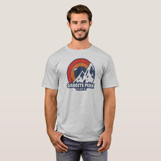 Granite Peak Montana Sun Eagle T-shirt (Voorkant volledig)