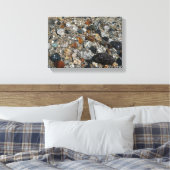 Granite Pebbles in het meer Tenaya bij Yosemite Canvas Afdruk (Insitu (Slaapkamer))