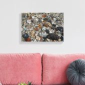 Granite Pebbles in het meer Tenaya bij Yosemite Canvas Afdruk (Insitu (Woonkamer))
