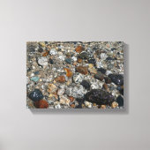 Granite Pebbles in het meer Tenaya bij Yosemite Canvas Afdruk (Voorkant)