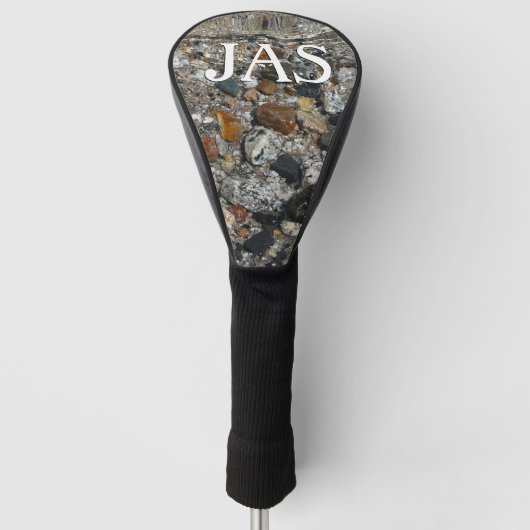 Granite Pebbles in het meer Tenaya bij Yosemite Golfheadcover (Voorkant)