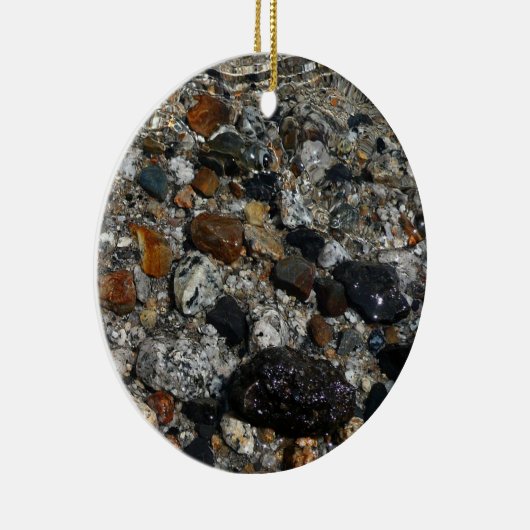 Granite Pebbles in het meer Tenaya bij Yosemite Keramisch Ornament (Rechts)