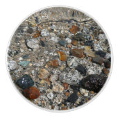 Granite Pebbles in het meer Tenaya bij Yosemite Keramische Knop (Voorkant)