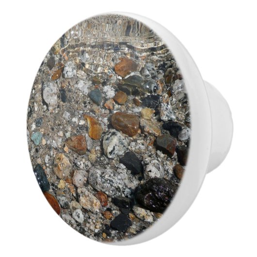 Granite Pebbles in het meer Tenaya bij Yosemite Keramische Knop (Rechts)