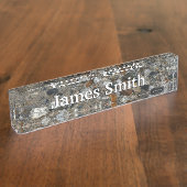 Granite Pebbles in het meer Tenaya bij Yosemite Naambordje (Zijkant)