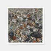 Granite Pebbles in het meer Tenaya bij Yosemite Servetten (Voorkant)