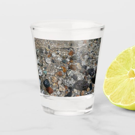 Granite Pebbles in het meer Tenaya bij Yosemite Shot Glas (Voorkant)