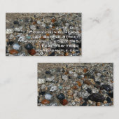 Granite Pebbles in het meer Tenaya bij Yosemite Visitekaartje (Voorkant / Achterkant)