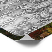 Granite Rock Cliff Lijst Uw foto toevoegen Poster (Hoek)