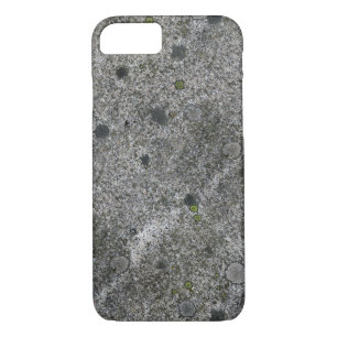 Granite Rock Grey met green Moss iPhone 8/7 Hoesje