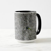 Granite Rock Grey met green Moss Mok (Voorkant rechts)