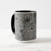 Granite Rock Grey met green Moss Mok (Voorkant links)