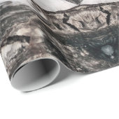 Granite Rock Marbling in Black, White en Grey Cadeaupapier (Rol Hoek)