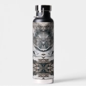 Granite Rock Marbling in Black, White en Grey Waterfles (Rechts)