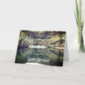 Granite Rock reflecteert 1 Natuur Birthday Kaart (Voorkant)