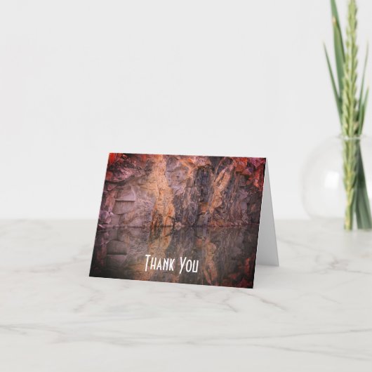Granite Rock reflecteert 3 Natuur Hartelijk dank Bedankkaart (Voorkant)