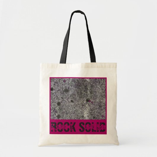 Granite Rock Solid met roze details Tote Bag (Voorkant)