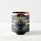 Granite Rock Wall reflecteert Natuur op maat Tweekleurige Koffiemok (Center)