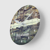 Granite Rock Wall reflecteert op persoonlijke voor Ronde Klok (Hoek)