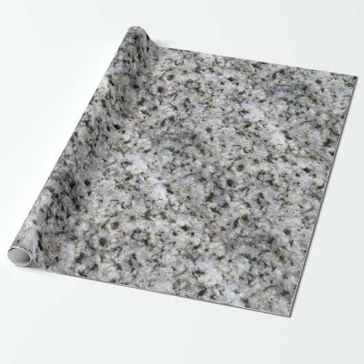Granite Rock White Cadeaupapier (Uitgerold)