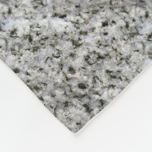 Granite Rock White Fleece Deken (Hoek)