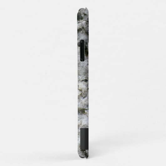 Granite Rock White met naam Case-Mate iPhone Case (Achterkant/rechts)