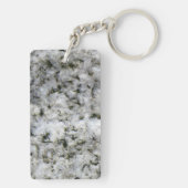 Granite Rock White met naam Sleutelhanger (achterkant)