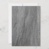 Granite & Snowflake Holiday Open House Uitnodiging (Achterkant)