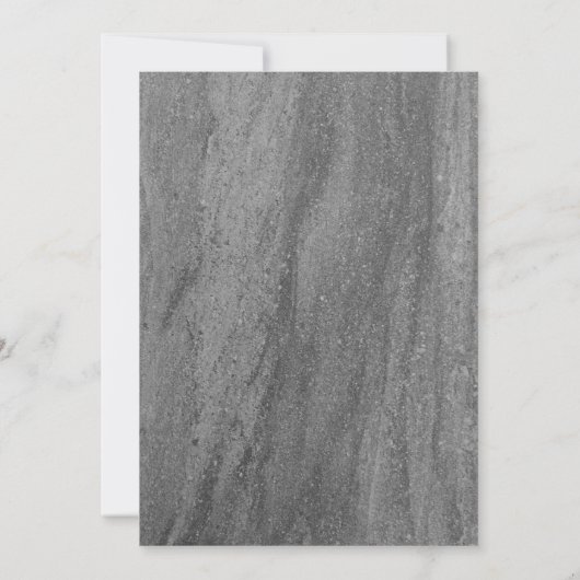 Granite & Snowflake Holiday Open House Uitnodiging (Achterkant)