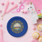 Granite Stater Flag, Flag of New Hampshire Papieren Bordje (Feest)