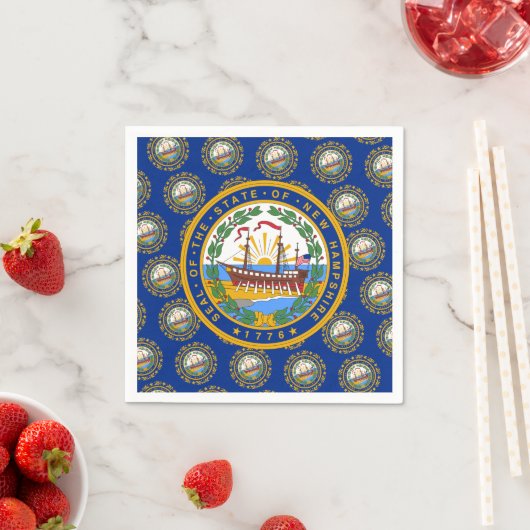 Granite Stater Flag & Seal, New Hampshire Servet (Insitu)