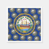 Granite Stater Flag & Seal, New Hampshire Servet (Voorkant)