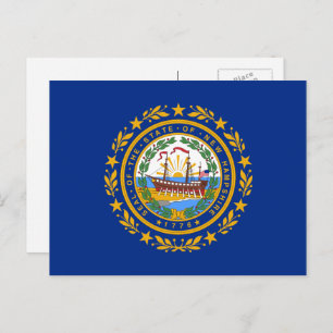 Granite Stater Flag, vlag van New Hampshire Briefkaart