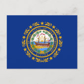 Granite Stater Flag, vlag van New Hampshire Briefkaart (Voorkant)