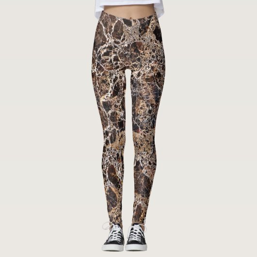 Granite Stone Pattern-Leggings Leggings (Voorkant)