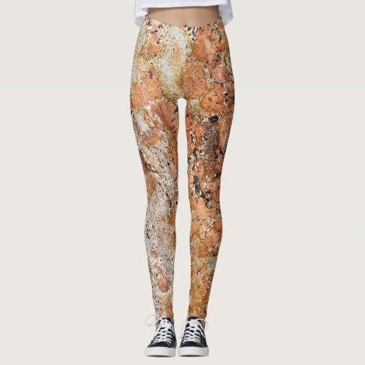Granite Stone Pattern-Leggings Leggings (Voorkant)