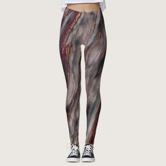 Granite Stone Pattern-Leggings Leggings (Voorkant)