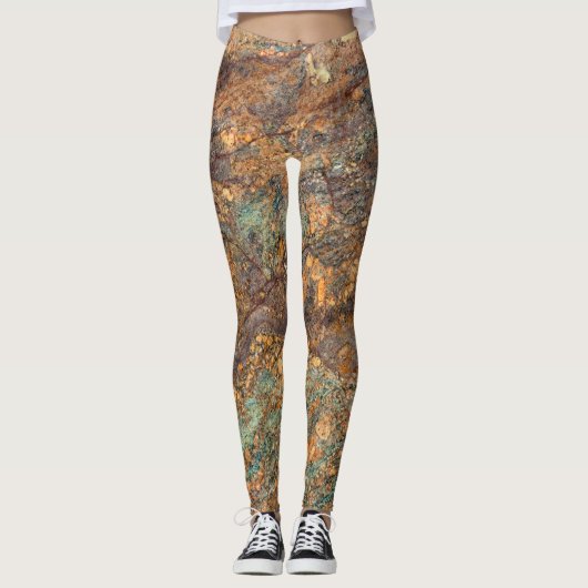 Granite Stone Pattern-Leggings Leggings (Voorkant)
