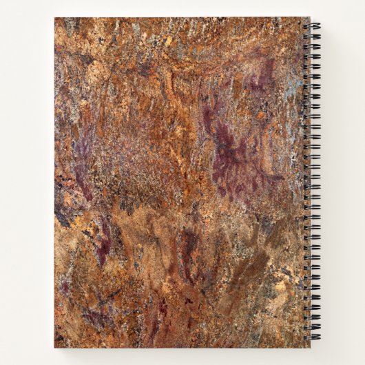 Granite Stone Pattern Spiral Notitieboek (Achterkant)