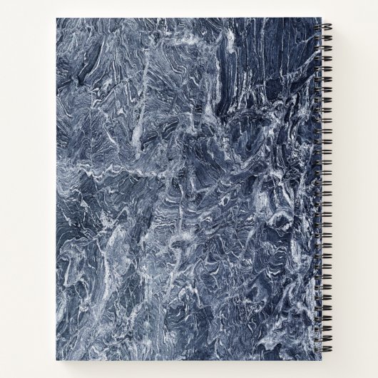 Granite Stone Pattern Spiral Notitieboek (Achterkant)