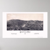 Graniteville, MA Panoramic Map - 1886 Poster (Voorkant)