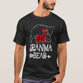 Granma Beer Buffalo met kerstkerstfamilie Pajama T-shirt