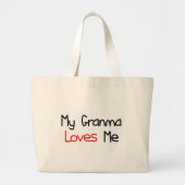 Granma houdt van mij grote tote bag (Voorkant)