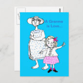 Granma is Love Briefkaart (Voorkant / Achterkant)