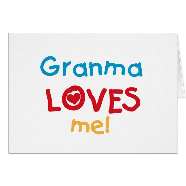 Granma Loves Me T-shirts en geschenken (Voorkant Horizontaal)