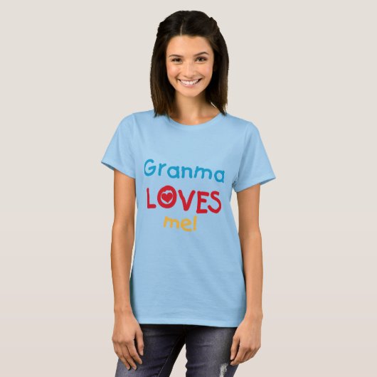 Granma Loves Me T-shirts en geschenken (Voorkant volledig)