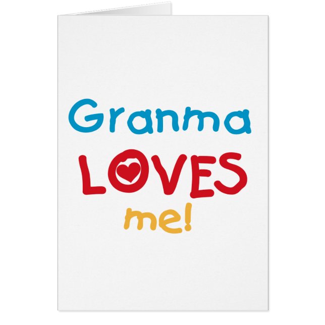 Granma Loves Me T-shirts en geschenken (Voorkant)