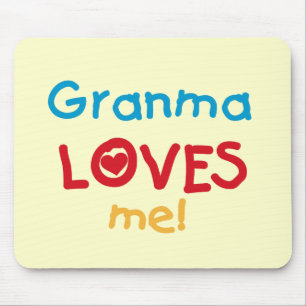 Granma Loves Me T-shirts en geschenken Muismat